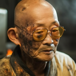 Anthrax_PL_A_bald_japanese_man_with_radiation_burns_on_his_face_d5f6b359-a763-462f-8595-9706c5...png