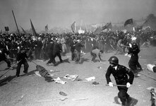  Hiroto Koyama (Right, sprinting) during a round-up of fleeing   former Japanese citizens (c. 2001-2002)