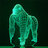 Green Gorilla Lamp